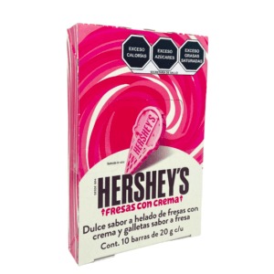 Fresas con crema, presentación de Hershey’s